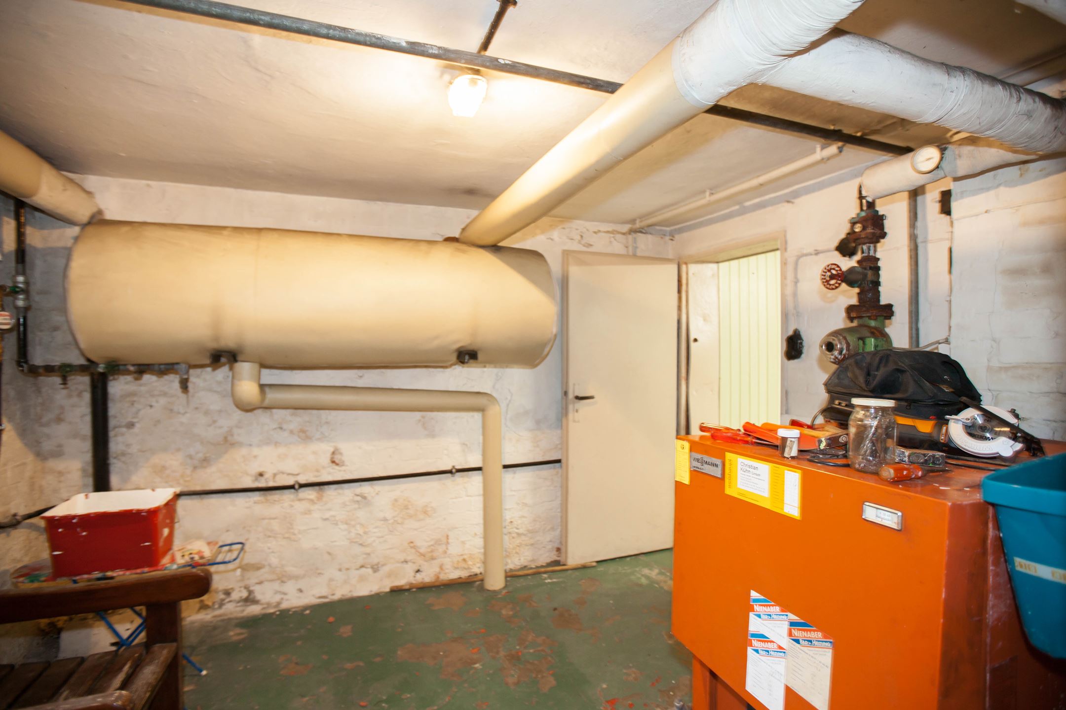 Inpandige warmtepomp unit dinges