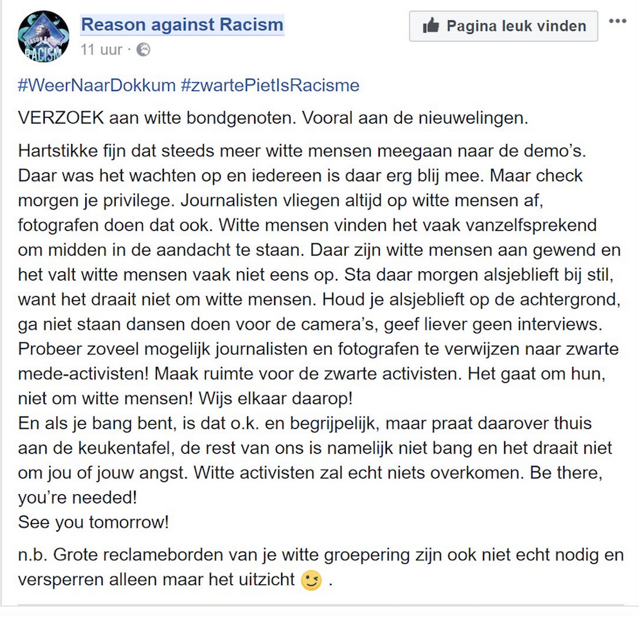 Opgepast witmensen. Ga niet dansen in Dokkum!