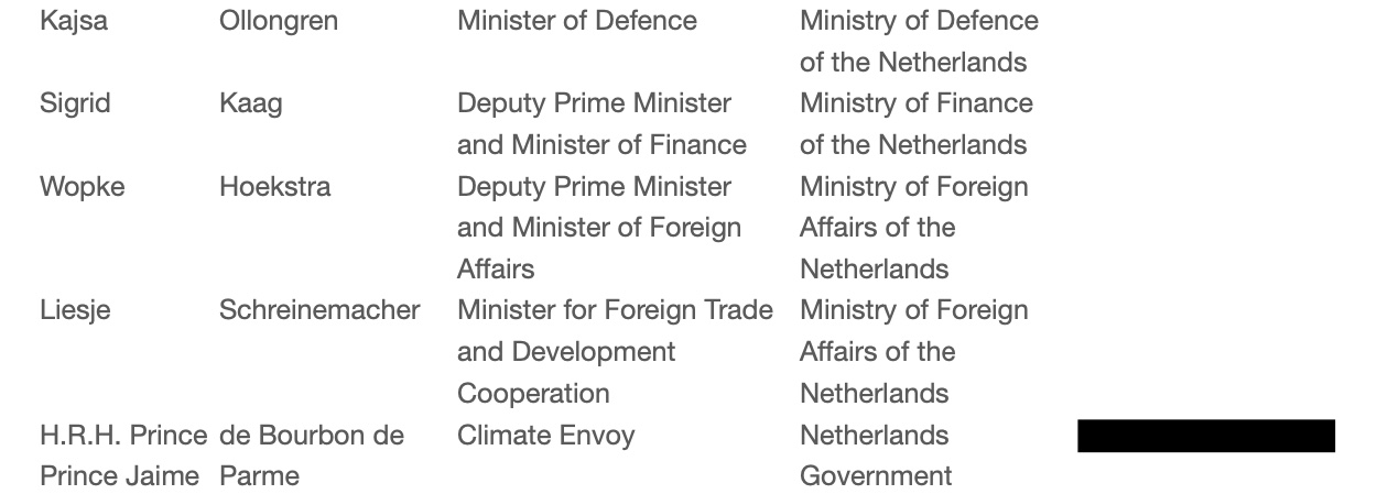 als je echt niets kunt, kun je altijd nog "climate envoy" worden
