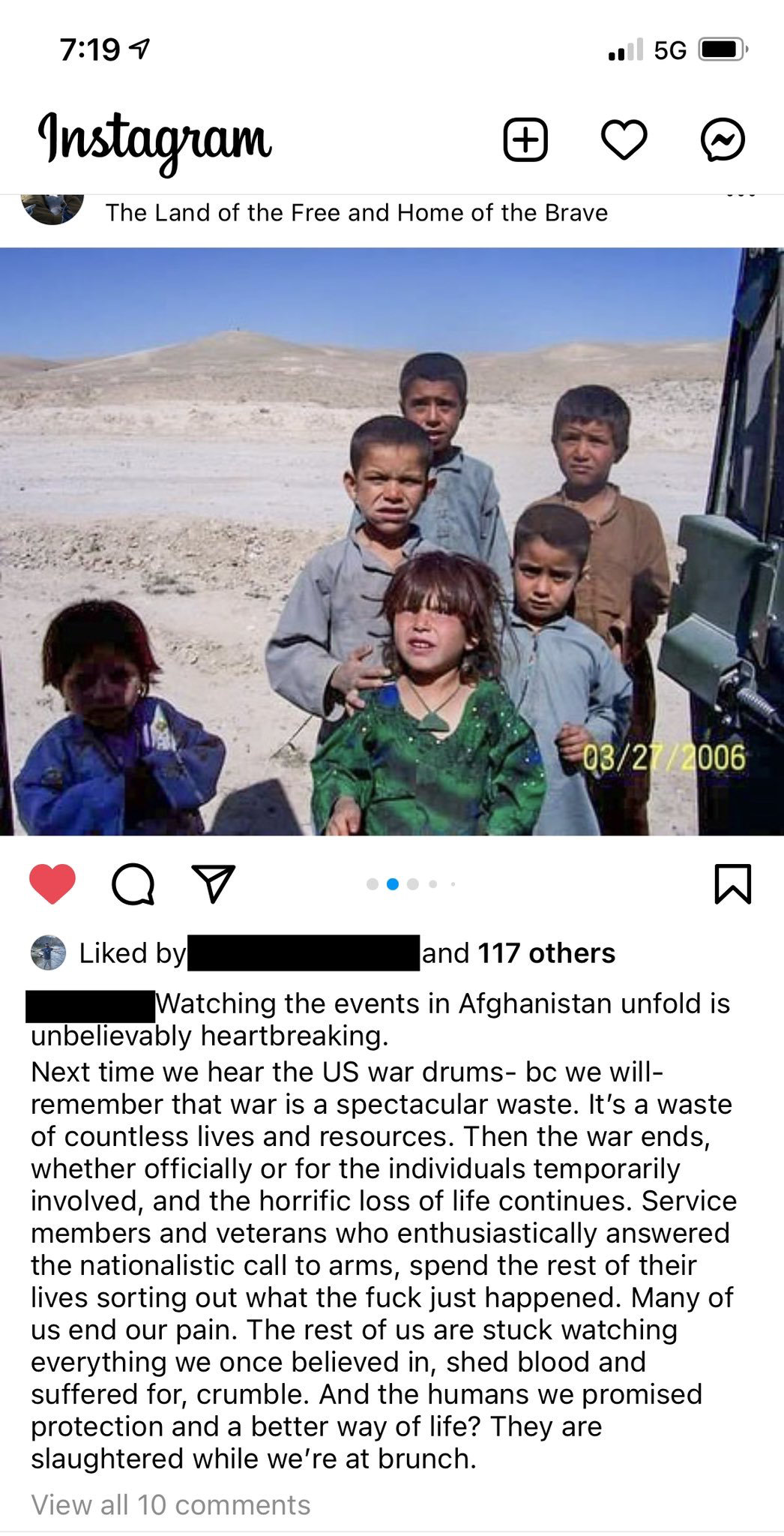 Veteranen (US en NL) reageren...