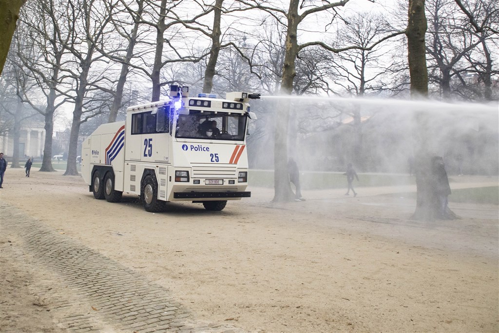 Gewoon deze dus. (Coronademonstratie 23 januari 2022, Brussel)