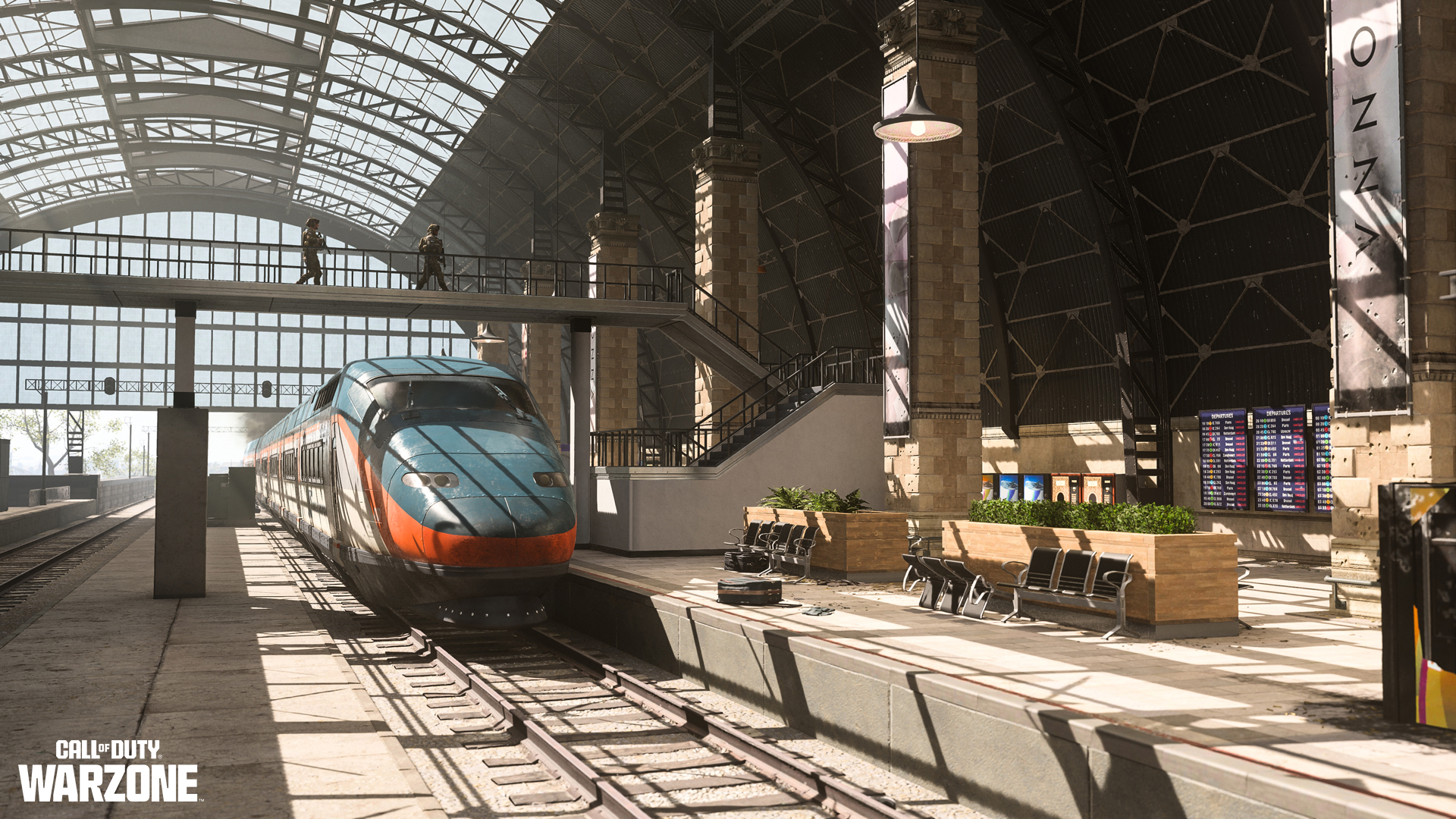 Heel realistisch: treinen staan stil