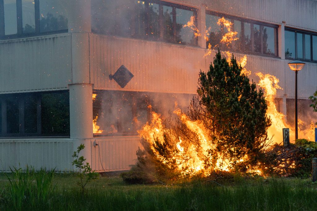 Brand bij AZC Loosdrecht
