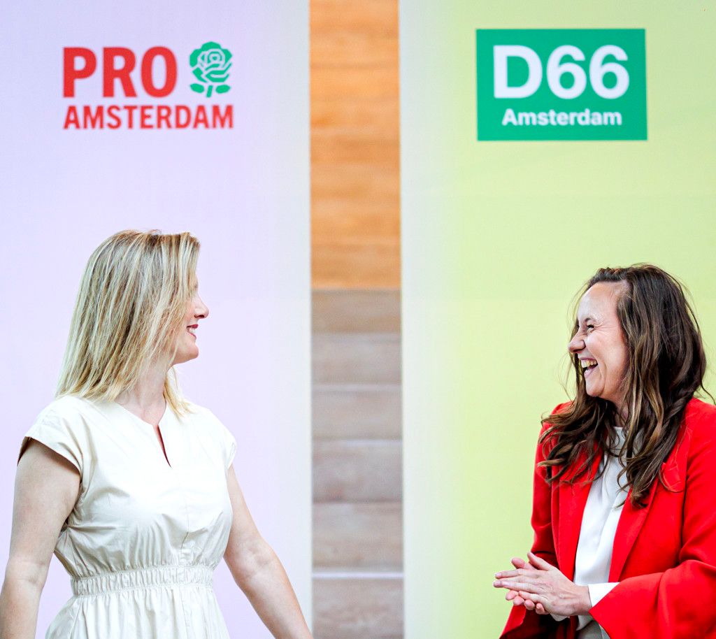 Melanie van der Horst en Zita Pels, extreemlinks Amsterdam