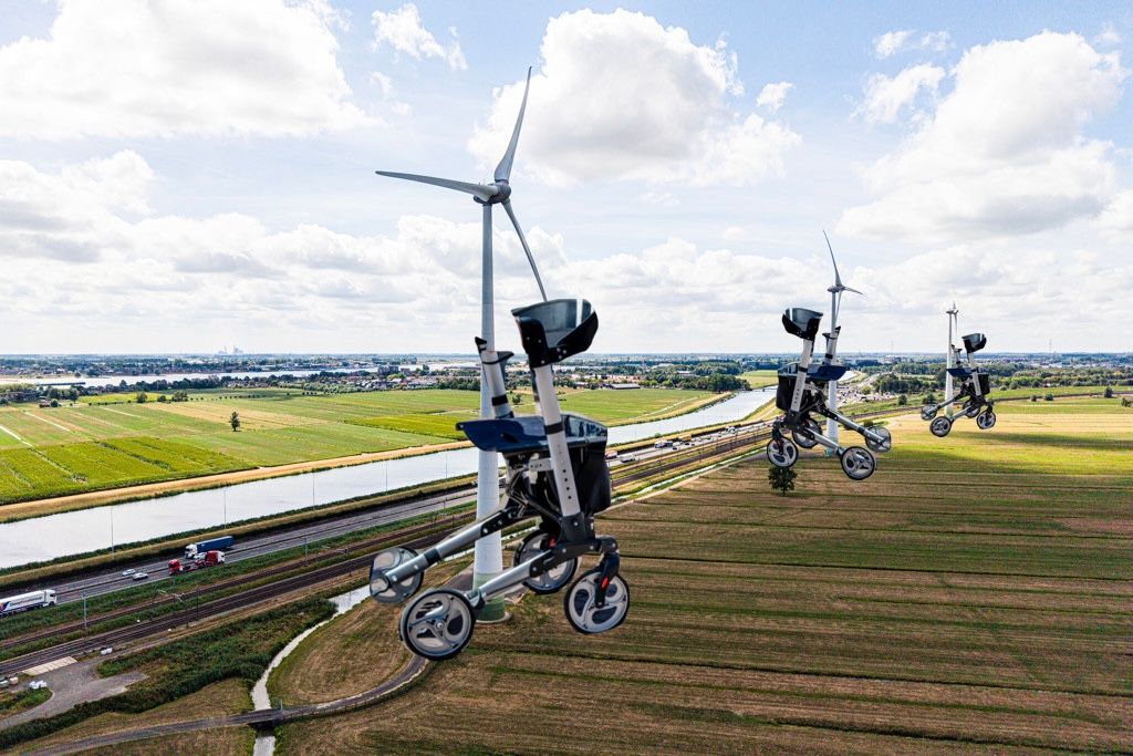 windmolens met rollators