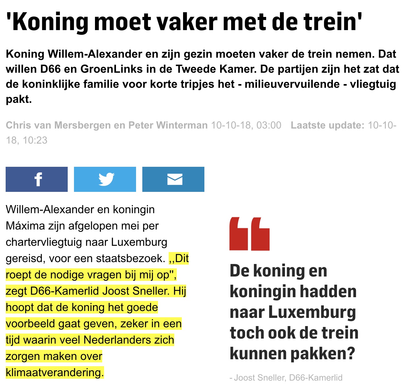 D66 in 2018