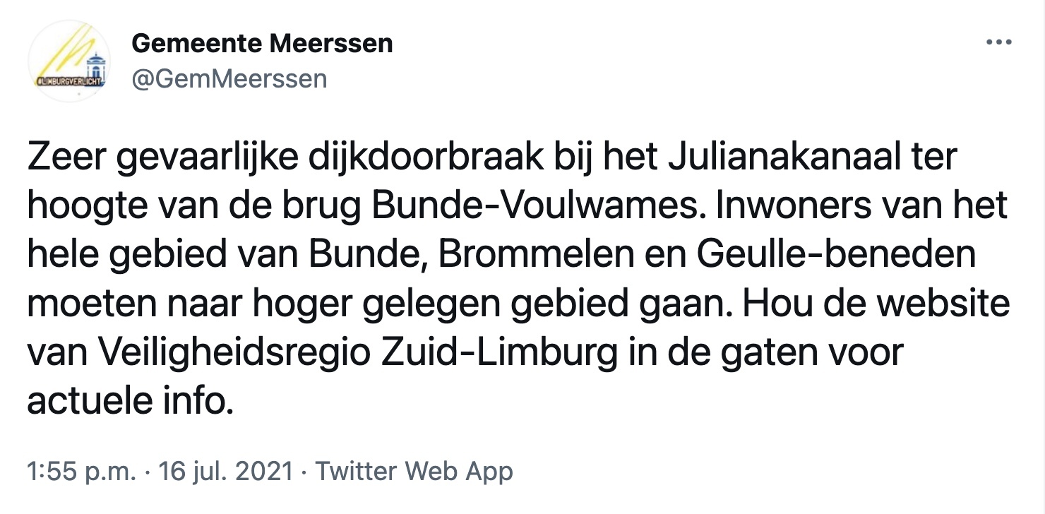 Deze vluchttweet is verwijderd