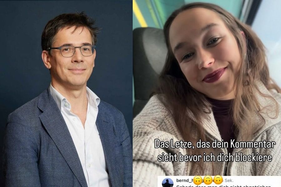 foto van bas eickhout en lena schilling, twee nieuwe geliefden
