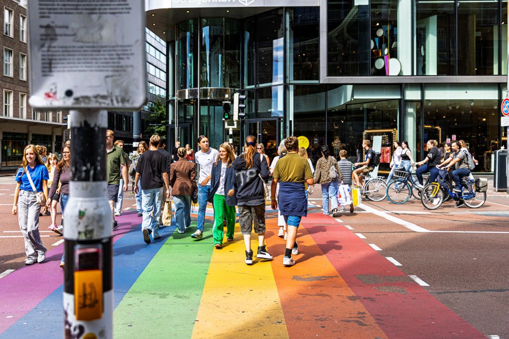 Regenboogzebrapad oftewel gaybrapad