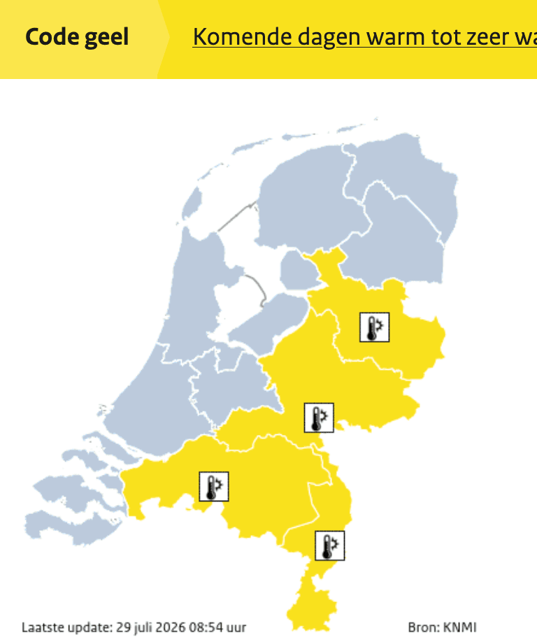 code geel knmi