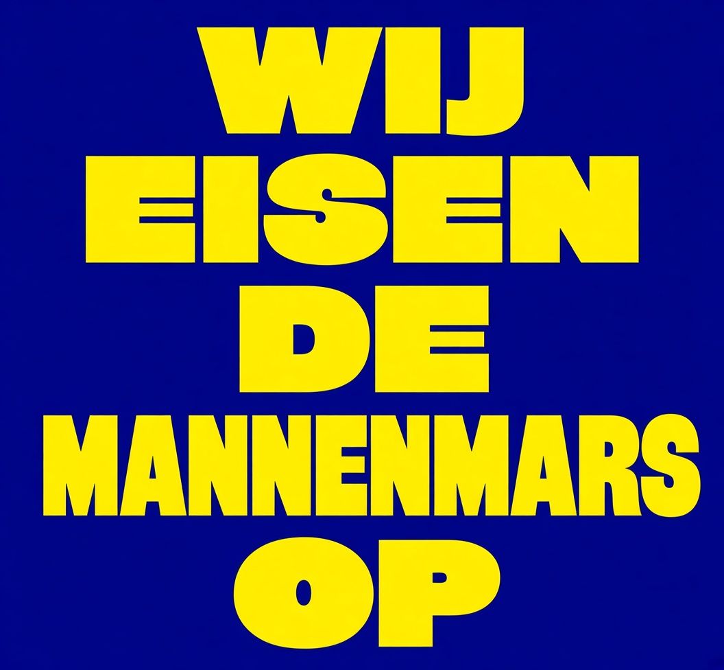 wij eisen de mannenmars op