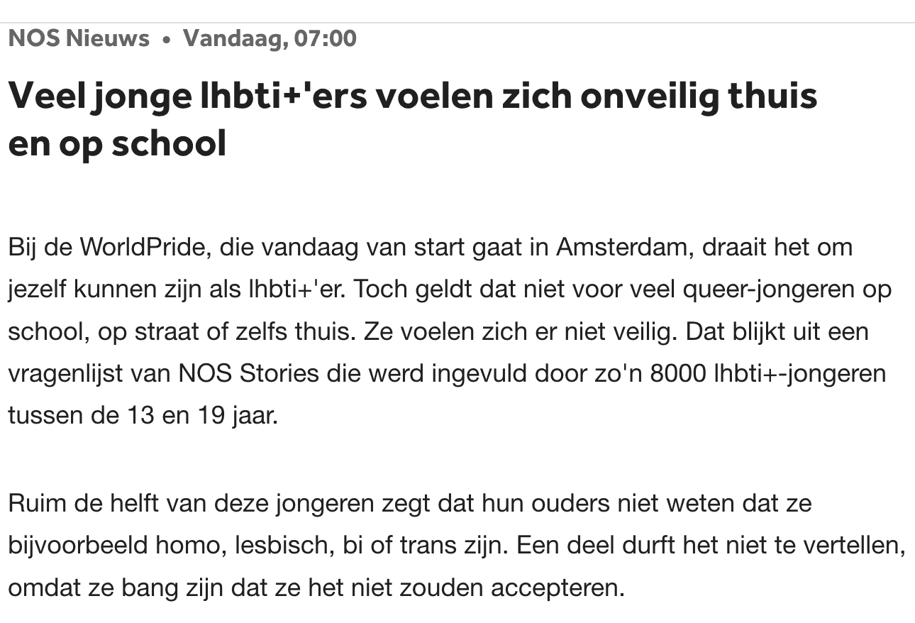 nos lhbti'ers onveilig
