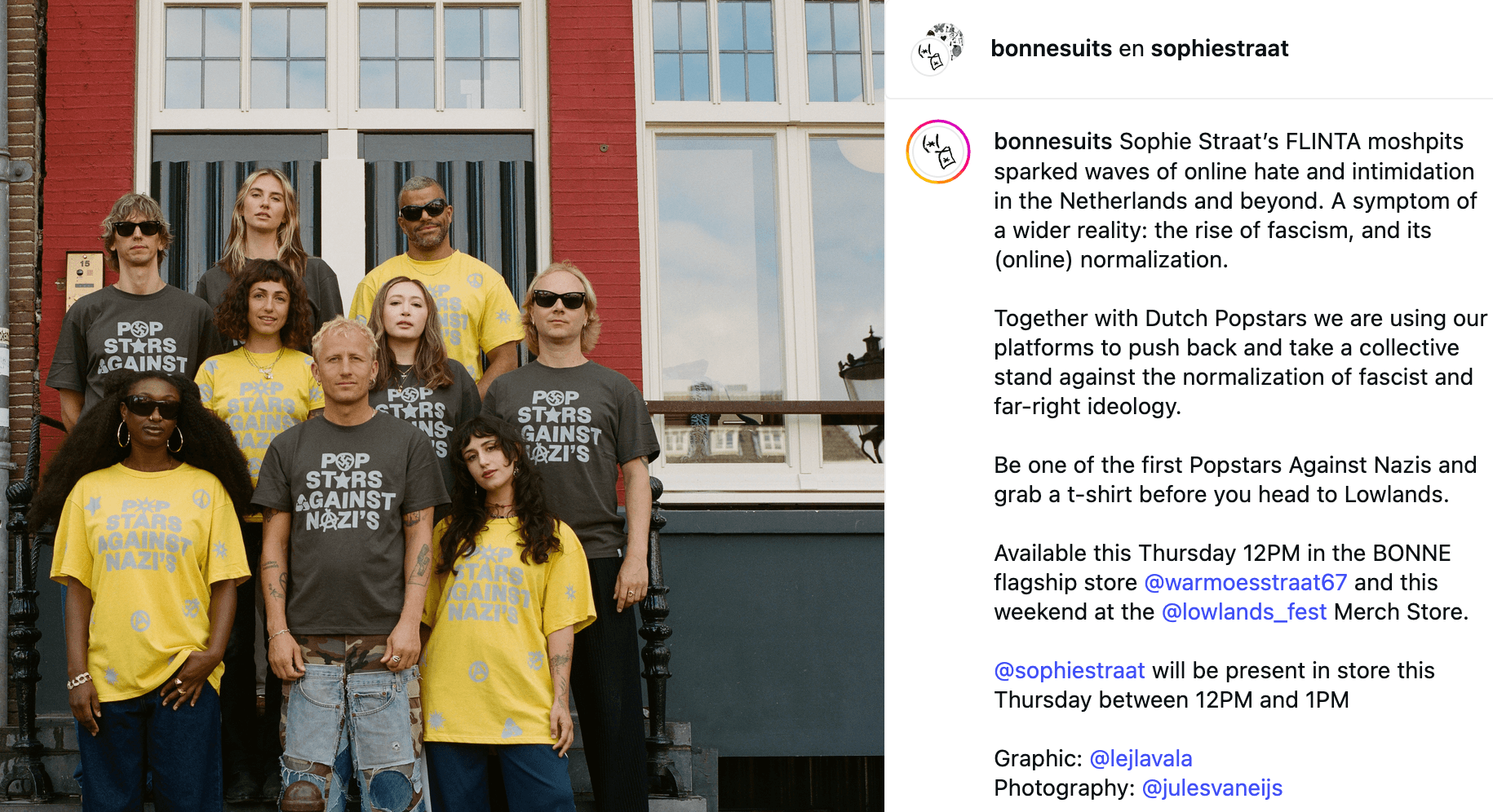 mensen met hakenkruis op hun t-shirts