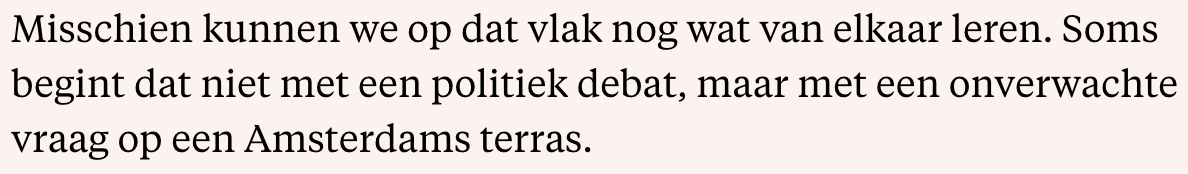 prachtig einde van candans column