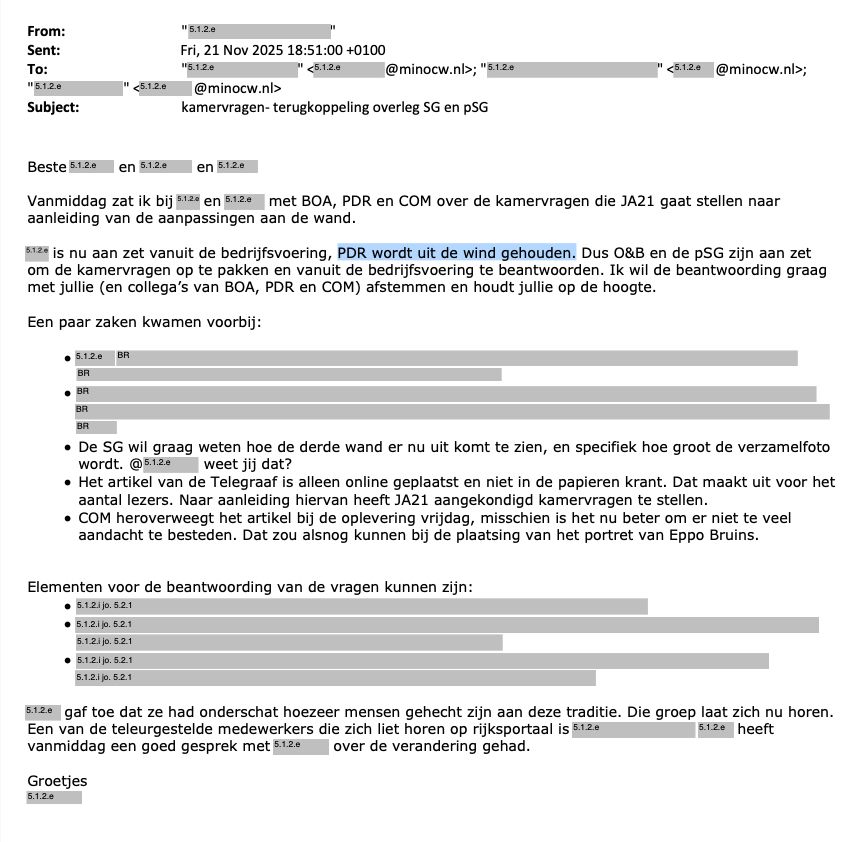 nog een document uit de GSTV WOO SPECIAL met nog meer ambtenarenpraat over het Programma tegen Discriminatie en Racisme