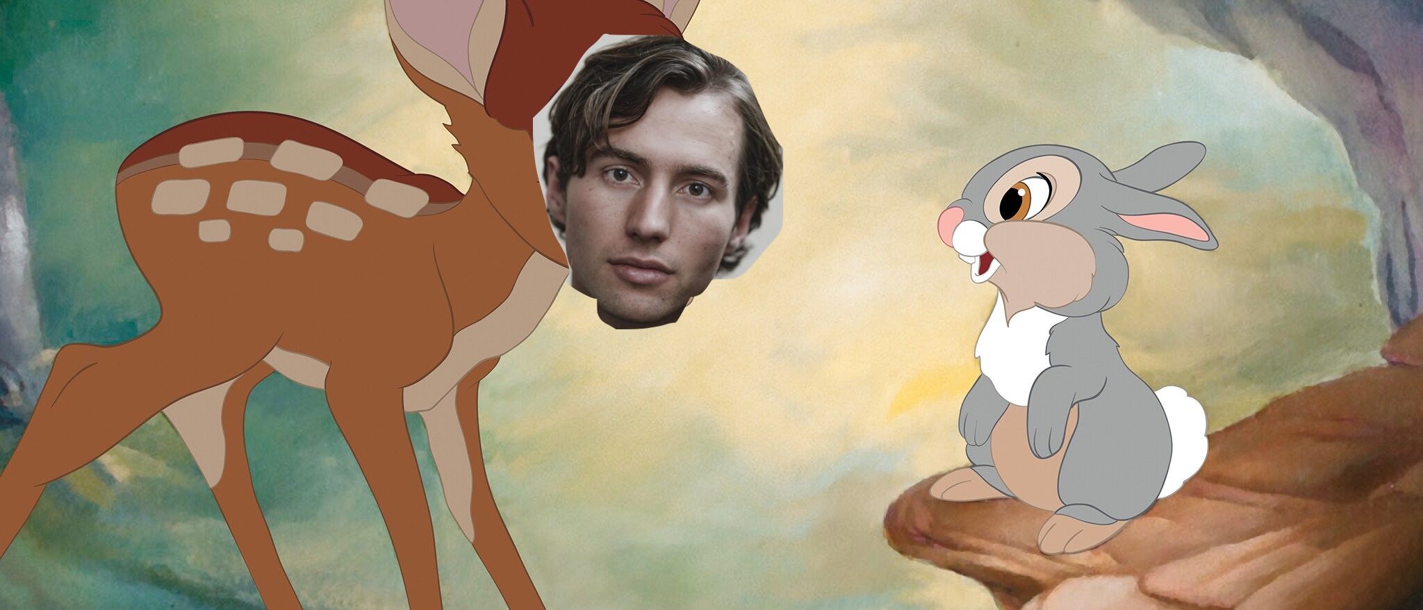 Simon van Teutem van De Correspondent als bambi